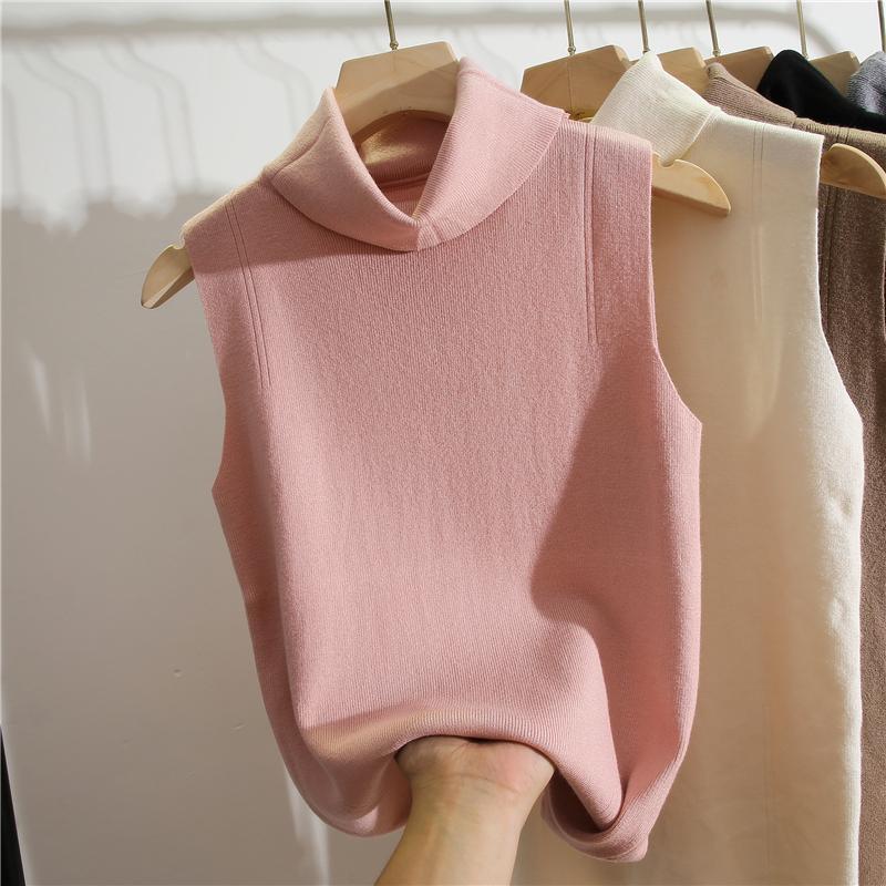 Winter Clothing Essentials For Women - الياقة المدورة بلا أكمام سليم صالح