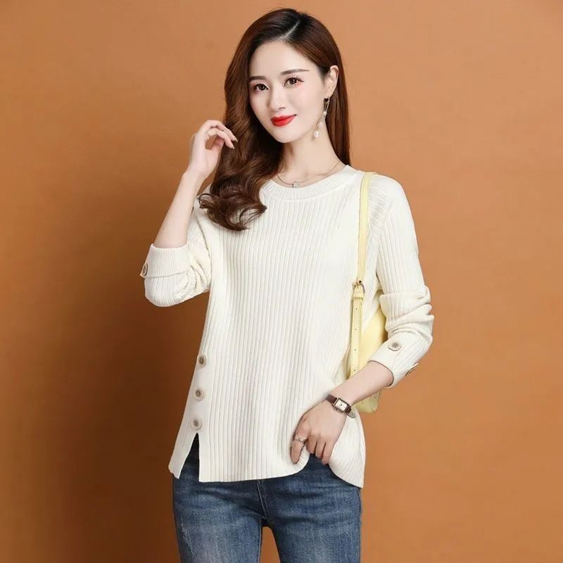 Winter Clothing Sale Women - بلوفرات بيضاء للسيدات على الطراز الكوري