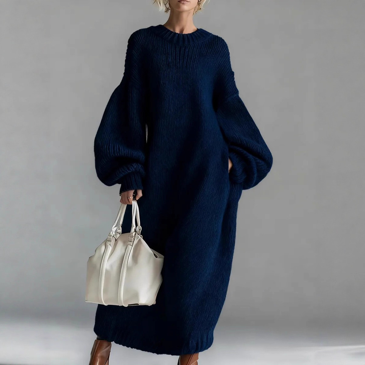 Winter Clothing H&M - فستان سترة فضفاض كبير الحجم بأكمام