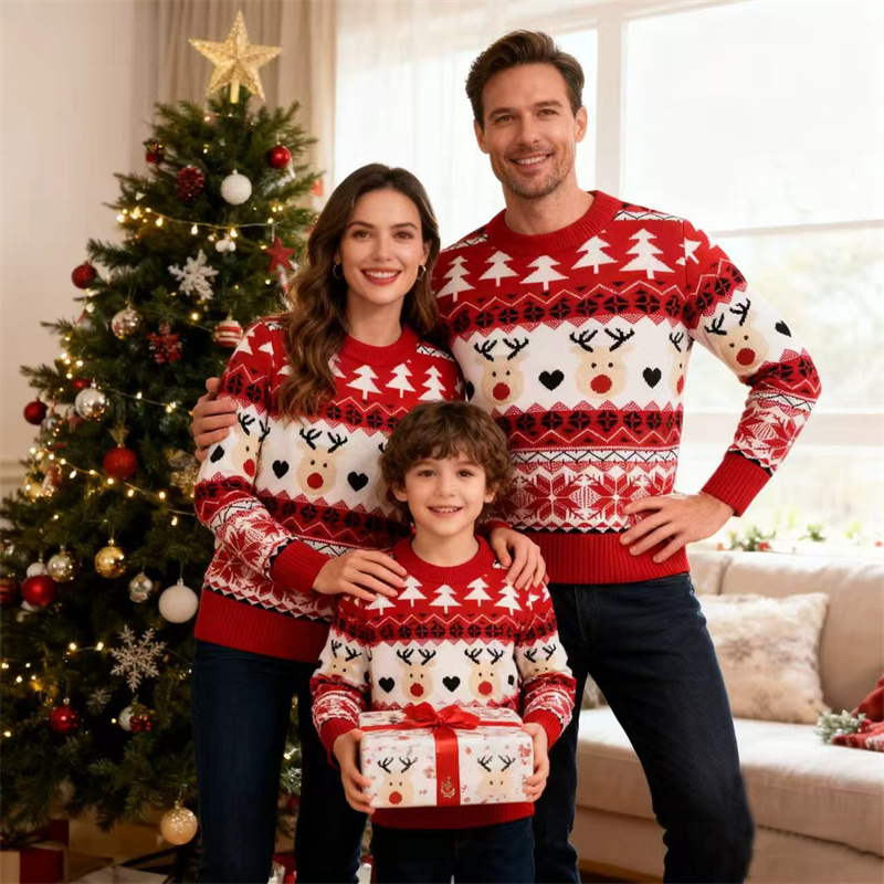 Winter Clothing Kids - عيد الميلاد الأسرة البلوزات الوالدين والطفل