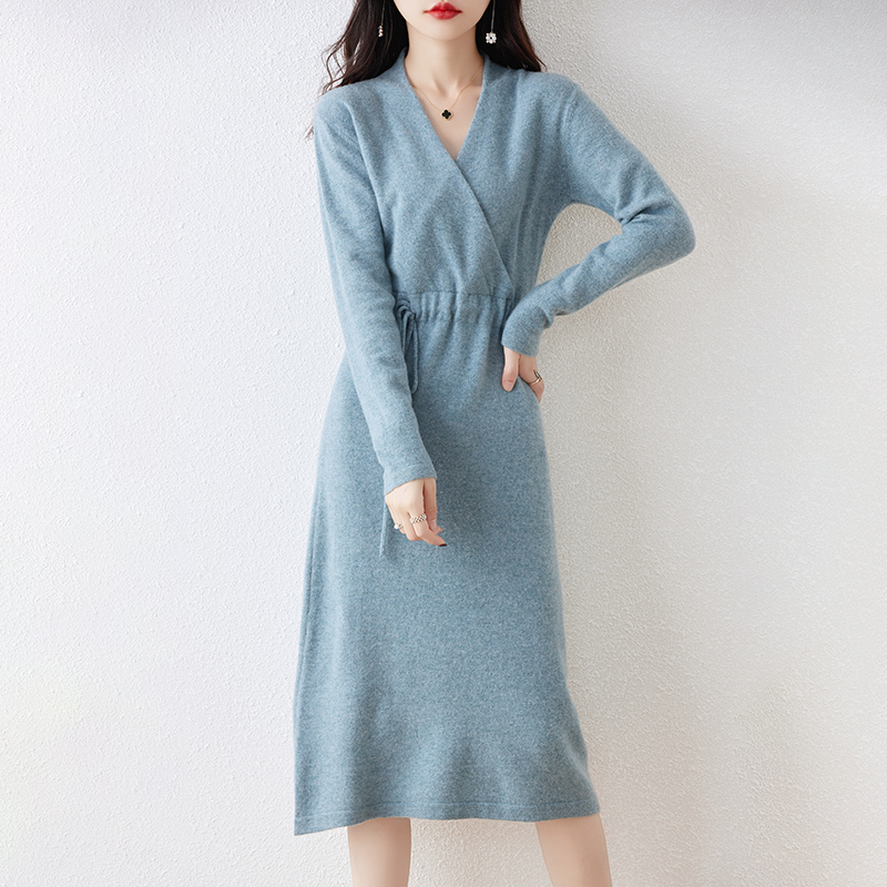 Winter Clothing H&M - جديد المرأة 100% ميرينو فستان من