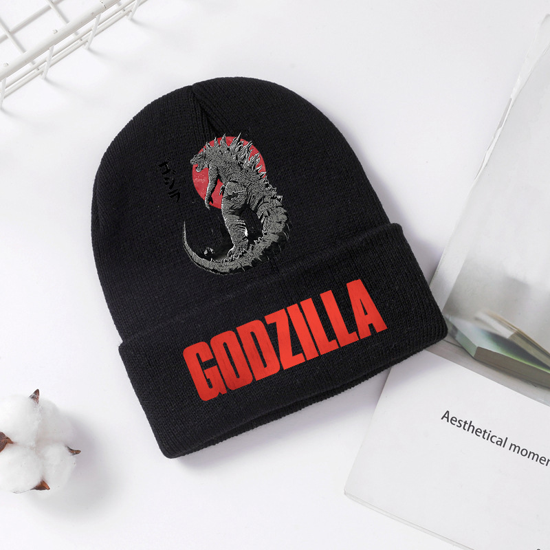 Winter Clothing Kids - Godzilla محبوك قبعة الشتاء الربيع كول