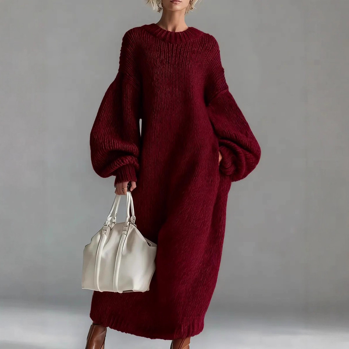 فستان سترة فضفاض كبير الحجم بأ - مراجعة Winter Clothing H&M وسعره