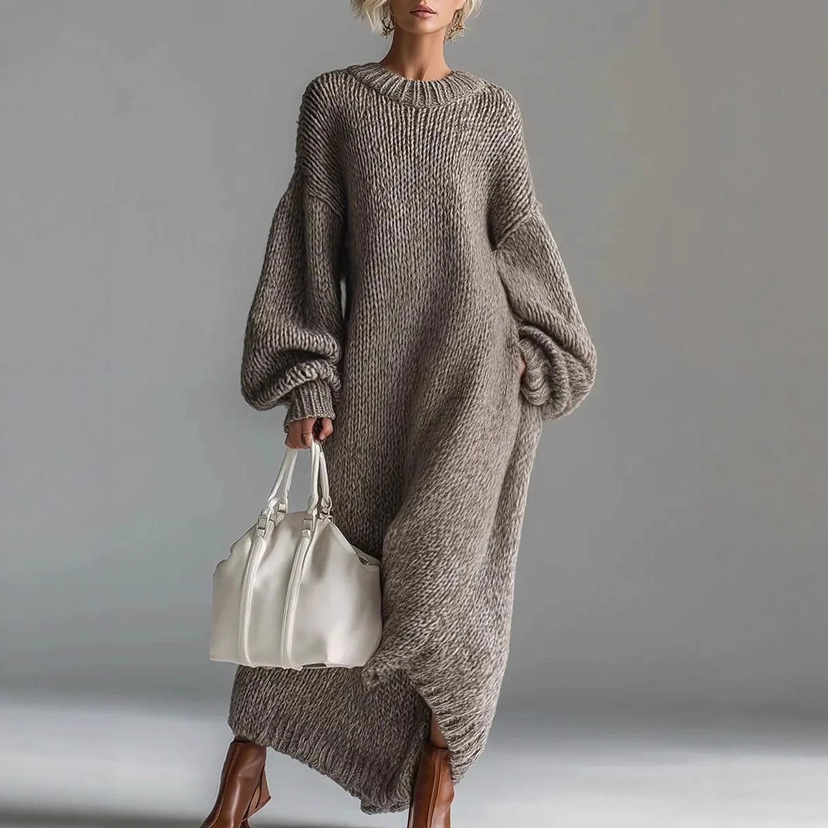 فستان سترة فضفاض كبير الحجم بأ - مراجعة Winter Clothing H&M وسعره