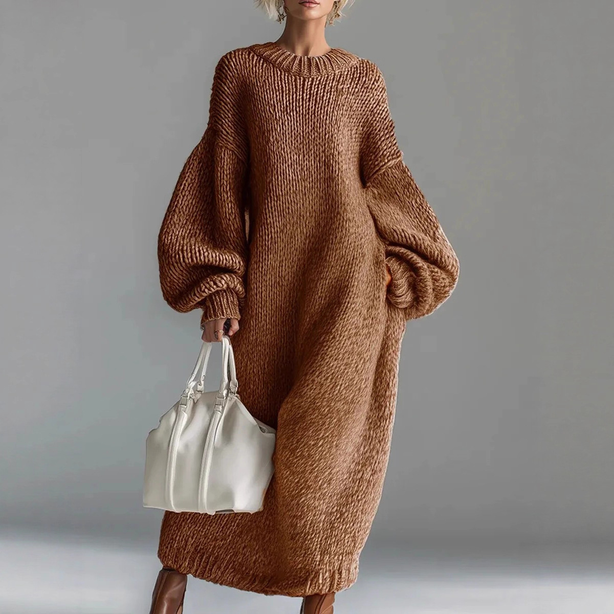 فستان سترة فضفاض كبير الحجم بأ - مراجعة Winter Clothing H&M وسعره