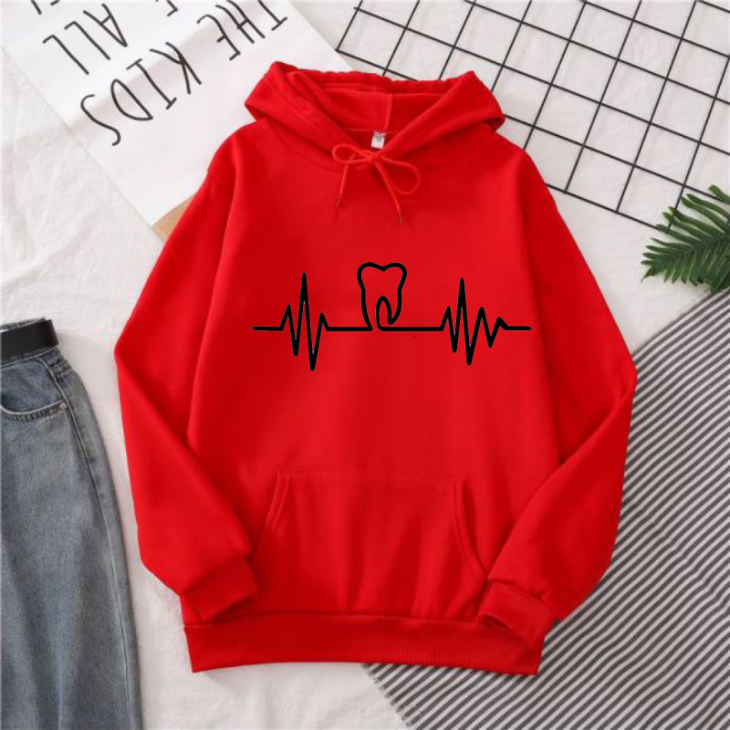 Heatbeat Hoodie Graphic Tooth  - مراجعة Winter Clothing Drawing وسعره