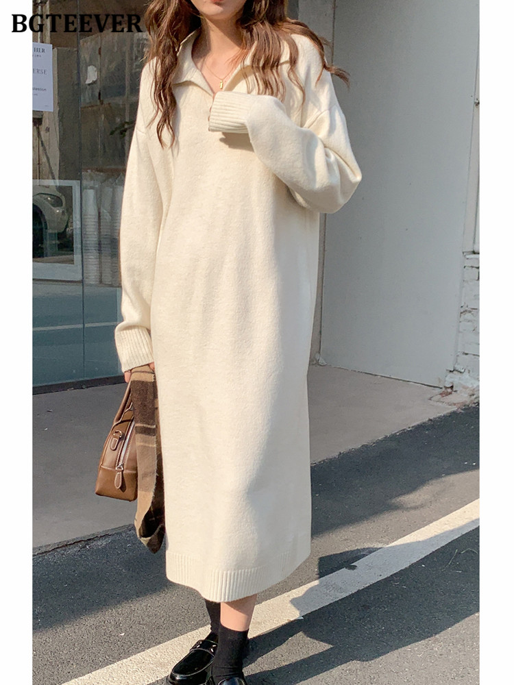 BGTEEVER فستان نسائي فضفاض ذو  - مراجعة Winter Clothing H&M وسعره