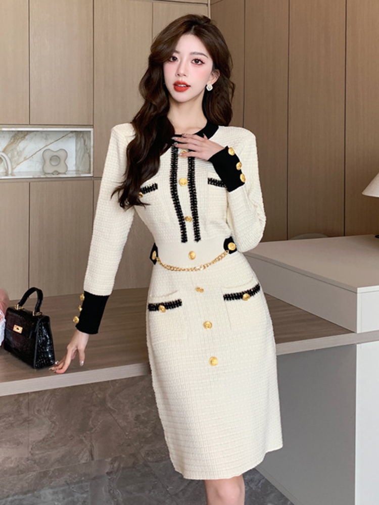 المرأة الرسمية محبوك فستان قصي - مراجعة Winter Clothing H&M وسعره