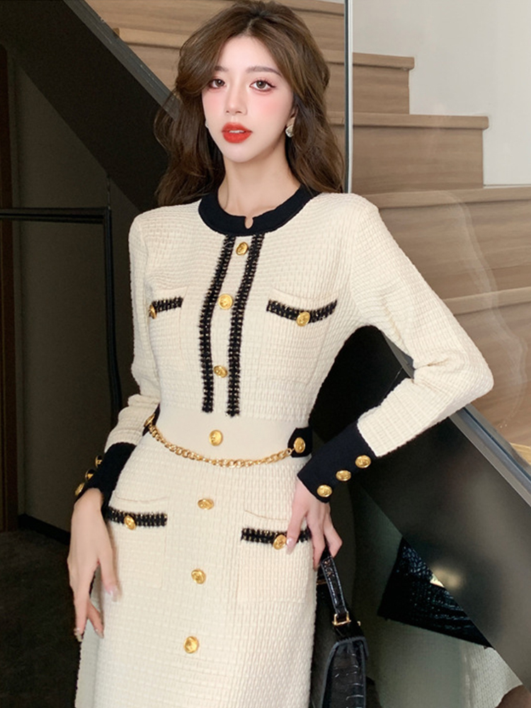 المرأة الرسمية محبوك فستان قصي - مراجعة Winter Clothing H&M وسعره